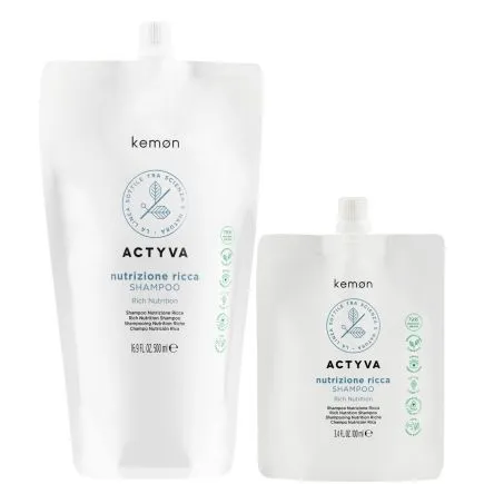 Kemon Actyva Nutrizione Ricca Shampoo Pouch Bag 100ml