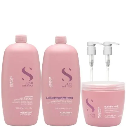 Alfaparf Semi Di Lino Moisture Nutritive Haircare 1 Litre Set