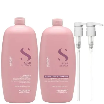 Alfaparf Semi Di Lino Moisture Nutritive Shampoo & Conditioner 1 Litre