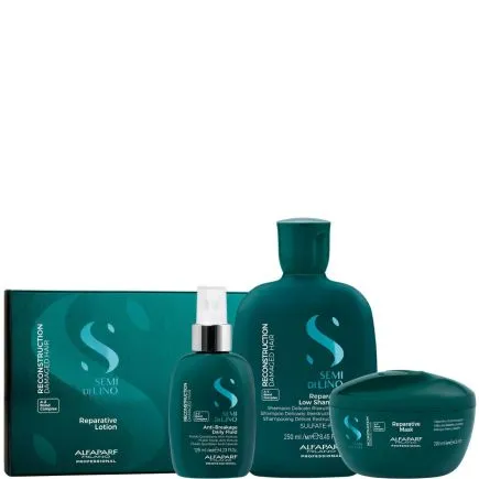 Alfaparf Semi Di Lino Reconstruction Reparative Haircare Set