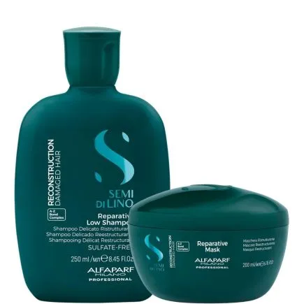 Alfaparf Semi Di Lino Reconstruction Reparative Shampoo and Mask