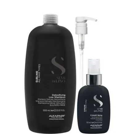 Alfaparf Semi Di Lino Sublime Detoxifying Set 1 Litre