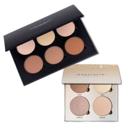 Anastasia Beverly Hills Contour Palette And Sun Dipped Glow Kit Palette