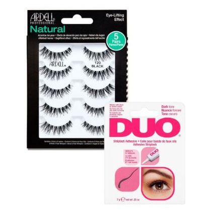 Ardell 5 Pack 120 Lashes and Duo Dark Lash Adhesive