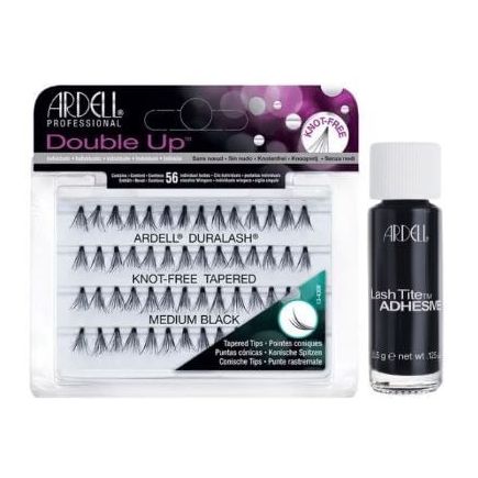 Ardell Double Up Individual Lashes Medium And Lash Tite Glue Dark