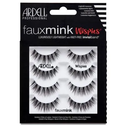 Ardell Faux Mink Lashes Black Wispies Multipack (4 Pairs)