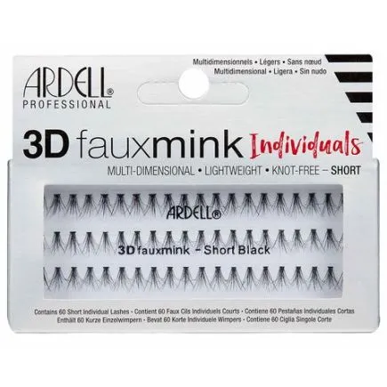 Ardell Lashes 3D Faux Mink Individuals - Short Black