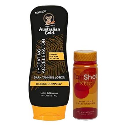 Australian Gold Dark Tanning Accelerator Tan Shot Xtra