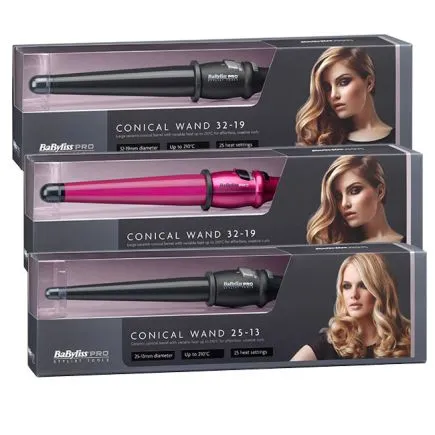 BaByliss Pro Conical Wand 32-19mm Black