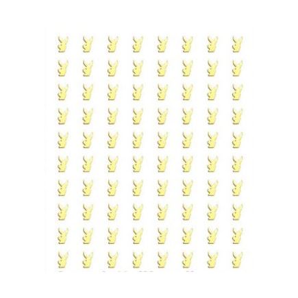 Beauty International Gold Bunny Nail Stickers