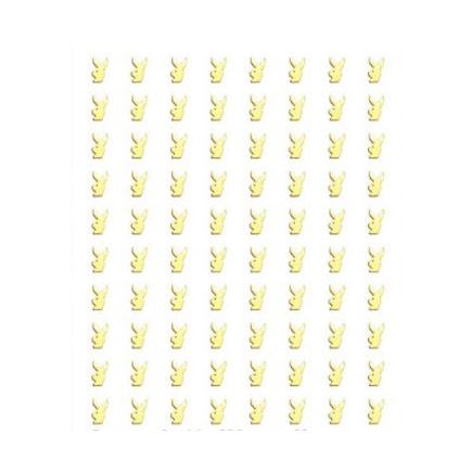 Beauty International Gold Bunny Nail Stickers