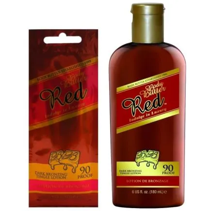 Body Butter Red Dark Bronzing Tingle Lotion 180ml