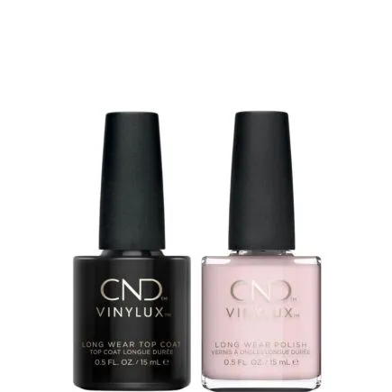 CND Vinylux Negligee and Top Coat Duo