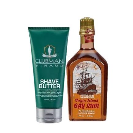 Clubman Pinaud Shave Butter And Bay Rum After Shave Lotion