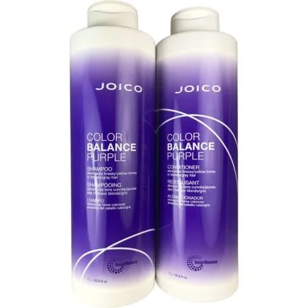 Joico Color Balance Purple Shampoo And Conditioner 1 Litre
