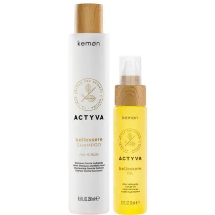 Kemon Actyva Bellessere Shampoo and Oil Set