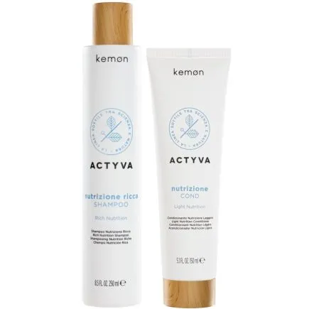 Kemon Actyva Nutrizione Ricca Shampoo and Conditioner Set