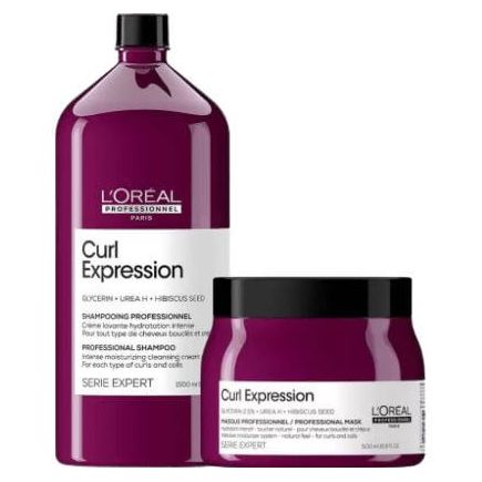 L'Oreal Serie Expert Curl Expression Large Moisture Shampoo And Mask