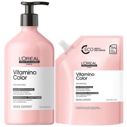 L'Oreal Serie Expert Vitamino Color Conditioner 750ml With Refill