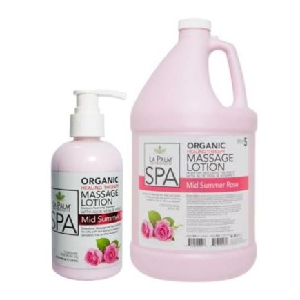 La Palm Organic Massage Lotion Mid Summer Rose 240ml