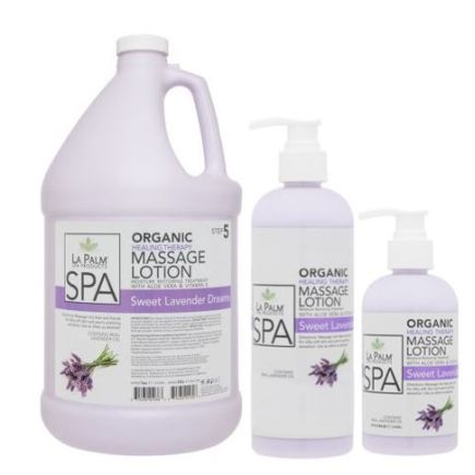 La Palm Organic Massage Lotion Sweet Lavender 240ml