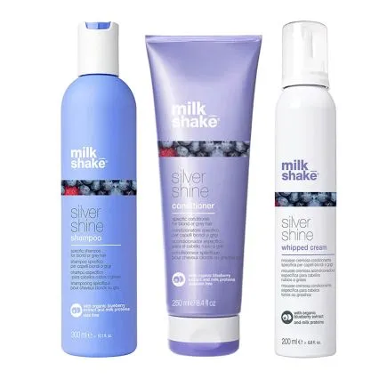 Milkshake Silver Shine Shampoo, Conditioner And Whipped Cream