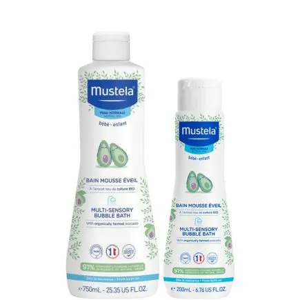 Mustela Multi-Sensory Bubble Bath with Avocado 200ml