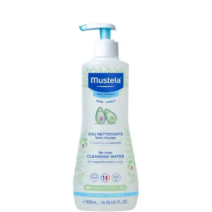 Mustela No-Rinse Baby Cleansing Water with Avocado 500ml