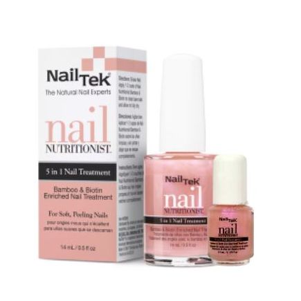 Nail Tek Nail Nutritionist Bamboo & Biotin Treatment for Soft and Peeling Nails 0.5oz