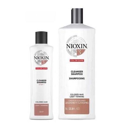 Nioxin System 3 Cleanser Shampoo For Colored Hair 1 Litre