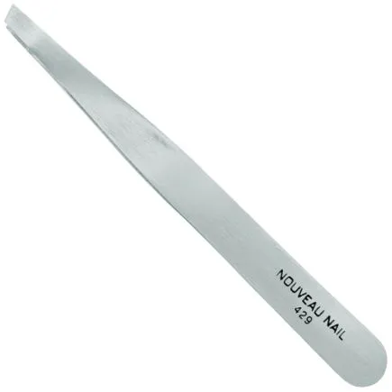 Nouveau Nails Titanium Precision Slant Tweezer