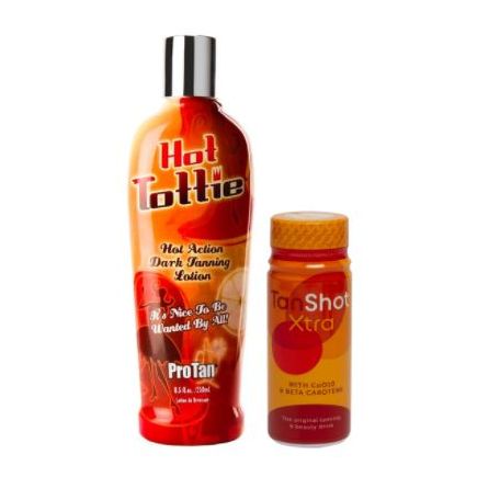 Pro Tan Tanning Accelerator Hot Tottie With Tan Xtra Shot
