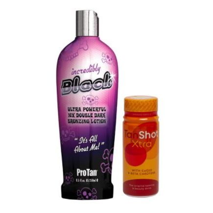 Pro Tan Tanning Incredibly Black Hemp With Tan Xtra Shot