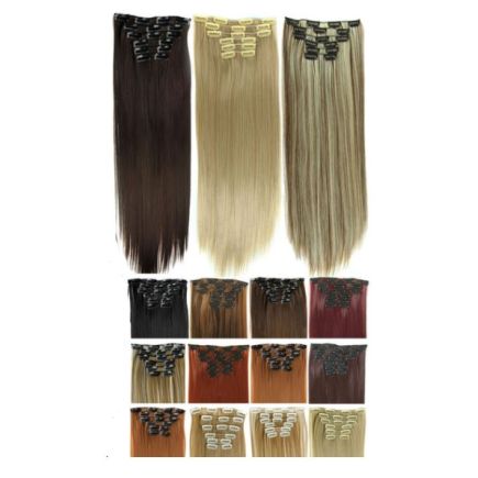 Remy Clip In Hair Extensions No.2 18 inch