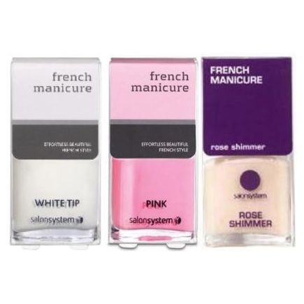 Salon System Nail French Manicure Kit White