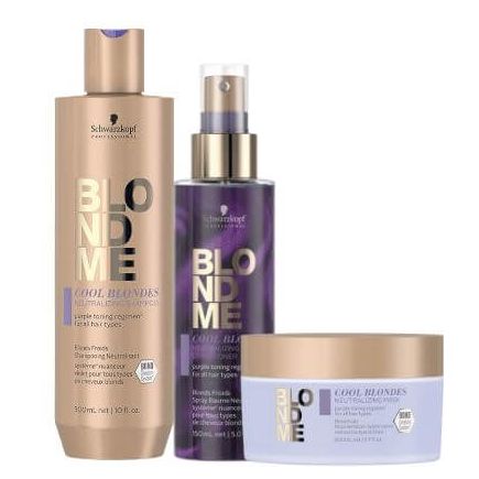 Schwarzkopf BlondMe Cool Blondes Neutralizing Haircare Bundle