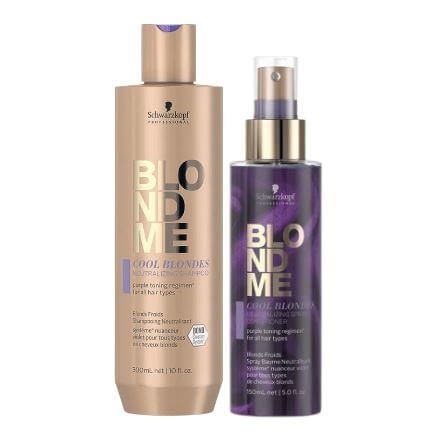 Schwarzkopf BlondMe Cool Blondes Neutralizing Shampoo And Conditioner