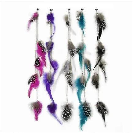 Feather Hair Clip Pink