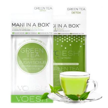 Voesh 3 Step Mani And Pedi In A Box Green Tea Detox