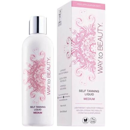 Way To Beauty Self Tanning Liquid Medium 250ml