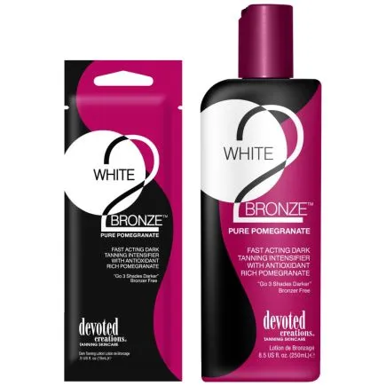 White 2 Bronze Pure Pomegranate Dark Tanning Lotion 250ml