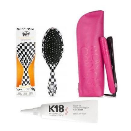 GHD Gold Hair Straightener Orchid Pink With Free Wetbrush And K18 Treatment