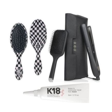 GHD Gold Gift Set With Free Wetbrush Detangler And K18 Treatment