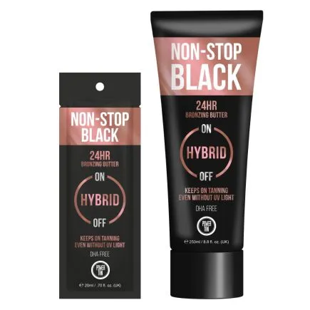 Power Tan Non-Stop Black Hybrid Bronzing Butter Accelerator 250ml