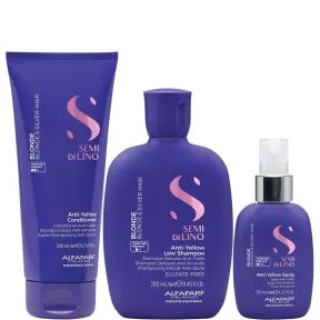 Alfaparf Semi Di Lino Blonde Anti-Yellow Haircare Set