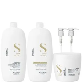 Alfaparf Semi Di Lino Diamond Illuminating Haircare 1 Litre Set