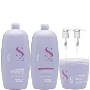 Alfaparf Semi Di Lino Smoothing Shampoo, Conditioner & Mask 1 Litre