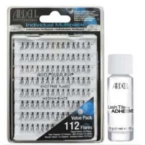 Ardell Individual Lashes Medium Multipack And Lash Tite Adhesive Clear