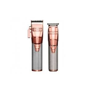 BaByLiss Pro Super Motor Clipper + Skeleton Trimmer Rose Gold