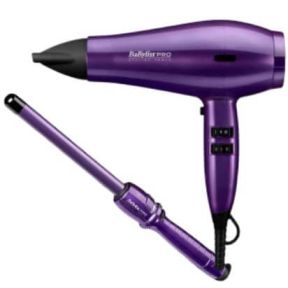 BaByliss Purple Mist Wand And Hair Dryer